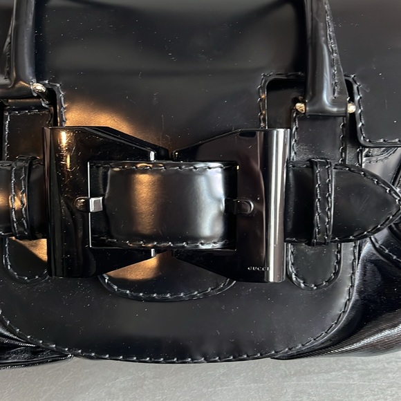 Gucci Large Queen Black Dialux Coated Canvas Tote - Picture 7 of 14